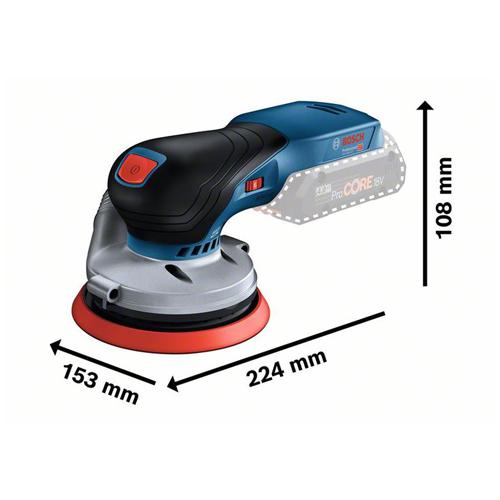 Aku excentrická bruska BOSCH AKU/GEX18V-125