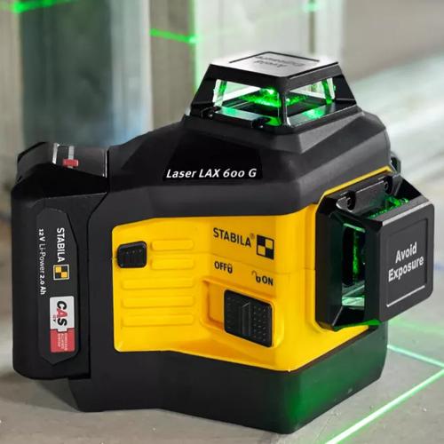 Samonivelační liniový křížový laser STABILA LAX 600 G 5-dílný SET