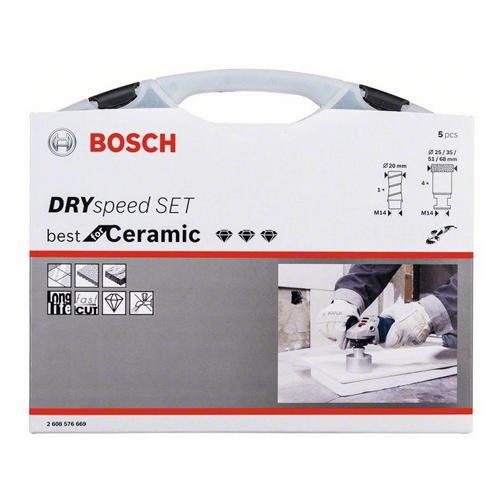 Diamantová korunka BOSCH Dry Speed ​​5ks sada do tvrdé keramiky