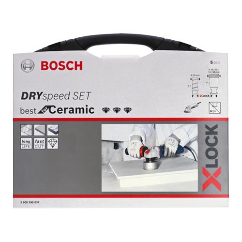 Diamantová korunka BOSCH X-Lock Dry Speed ​​5ks sada do tvrdé keramiky