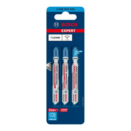 Pilový list BOSCH EXPERT T 118 EHM na nerez 3ks